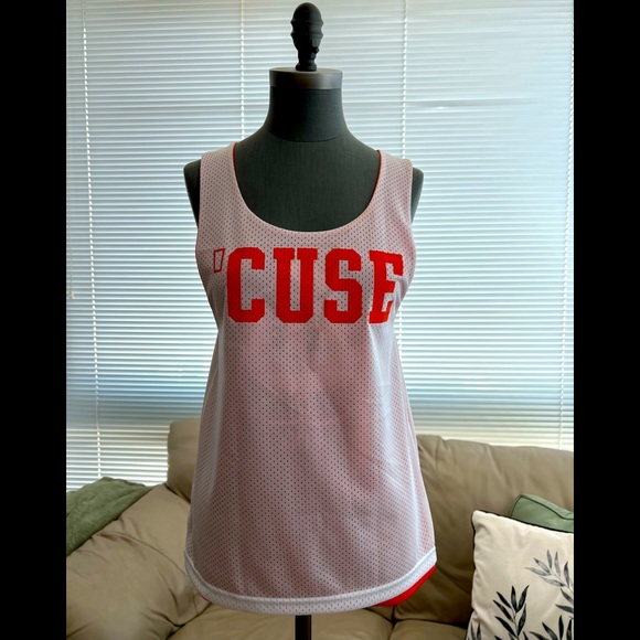 VS PINK Syracuse University Reversible Tank NWOT - Picture 2 of 5